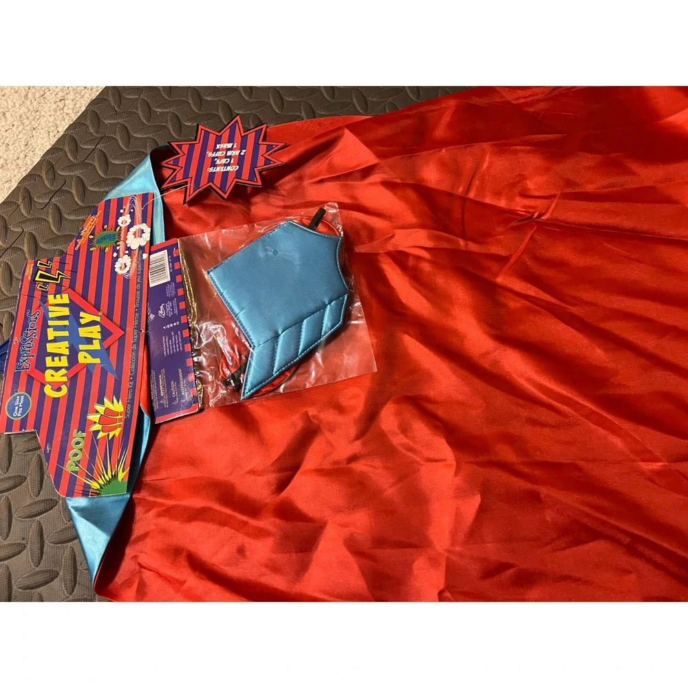 Super Hero Dress Up Costume 1 Size Kids Boys Superman Halloween Character NWT